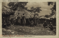 Interno d un villaggio indigeno