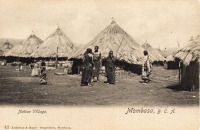 Native Village. Mombasa B.E.A.