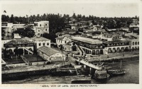 Aerial view of Lamu (Kenya Protectorate)