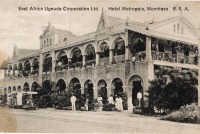 East Africa Uganda Corporation Ltd. Hotel Metropole, Mombasa. B.E.A.
