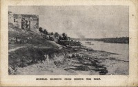 Mombasa harbour from behind the fort