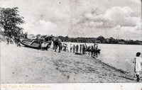 nil (dhow and camel on the beach)