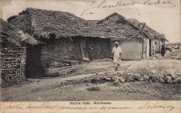 Native huts. Mombassa