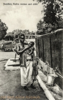 Native woman and child