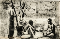 Patients at C.M.S.Hospital preparing food