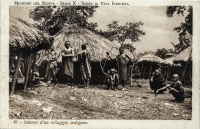 Interno d un villaggio indigeno