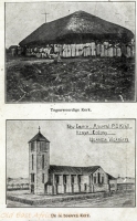Tegenwoordige Kerk + De te bouven Kerk