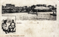 Nil (women with tray of fruits + dugouts on the Creek)
