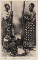 Swahili girls pounding grain