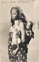 Mombasa. Mother and child