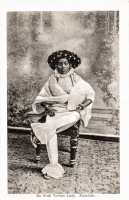 An Arab turban lady, Zanzibar