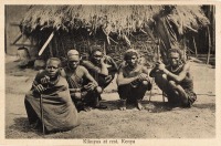 Kikuyus at rest, Kenya