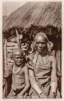 A "Kikuyu" woman and child. Kenya