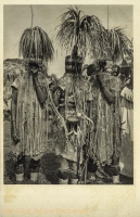 KENYA KOLONY - The Tiriki (Bantu) dress peculiarly during their circumcision festivities