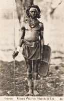 Kikuyu Warrior, Nairobi, B.E.A.