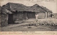 Native huts. Mombassa
