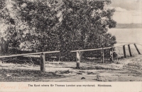The Spot where Sir Thomas London was murdered. Mombasa