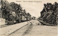 Mombasa. Train on Mainland (Chamgamwe)