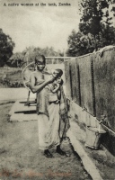 A Native Woman at the Tank, Zamba