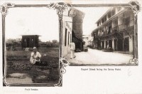 Fruit vendor + Bagawi street facing the Savoy Hotel