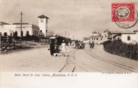 Main street and Law courts, Mombasa, B.E.A.