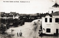 The Public Garden and Bank, Mombasa, B.E.A.