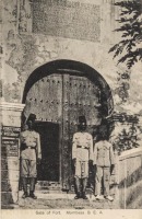 Gate of Fort. Mombasa. B.E.A.
