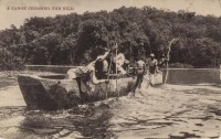 A Canoe Crossing the Nile