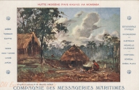 Hutte indigène - Pays Kikuyu (d'après le tableau de Maurice Lévis)