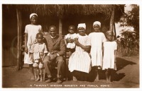 A "Kikuyu" African minister and family, Kenya