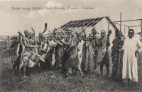 Band with Gourd Neck Horns. Usoga. Uganda