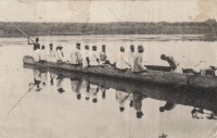 A dug-out on the Mpologoma Swamp