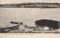 Ferry above Ripon Falls (Source of Nile), Uganda