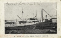 A Victoria Nyanza Lake Steamer in Port