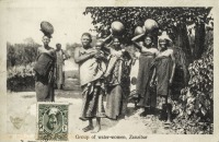 Group of water-women, Zanzibar