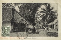 Native Street. Zanzibar