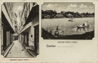 Zanzibar narrow street + Zanzibar Native Village