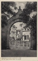 Zanzibar, an arch showing a part of the main road near the Court