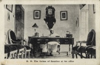 H.H. The Sultan at his office